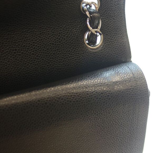 Chanel No 18 A58600 Black Caviar Silver Hardware W Flap Deca Matelasse 30 - Picture 7 of 10